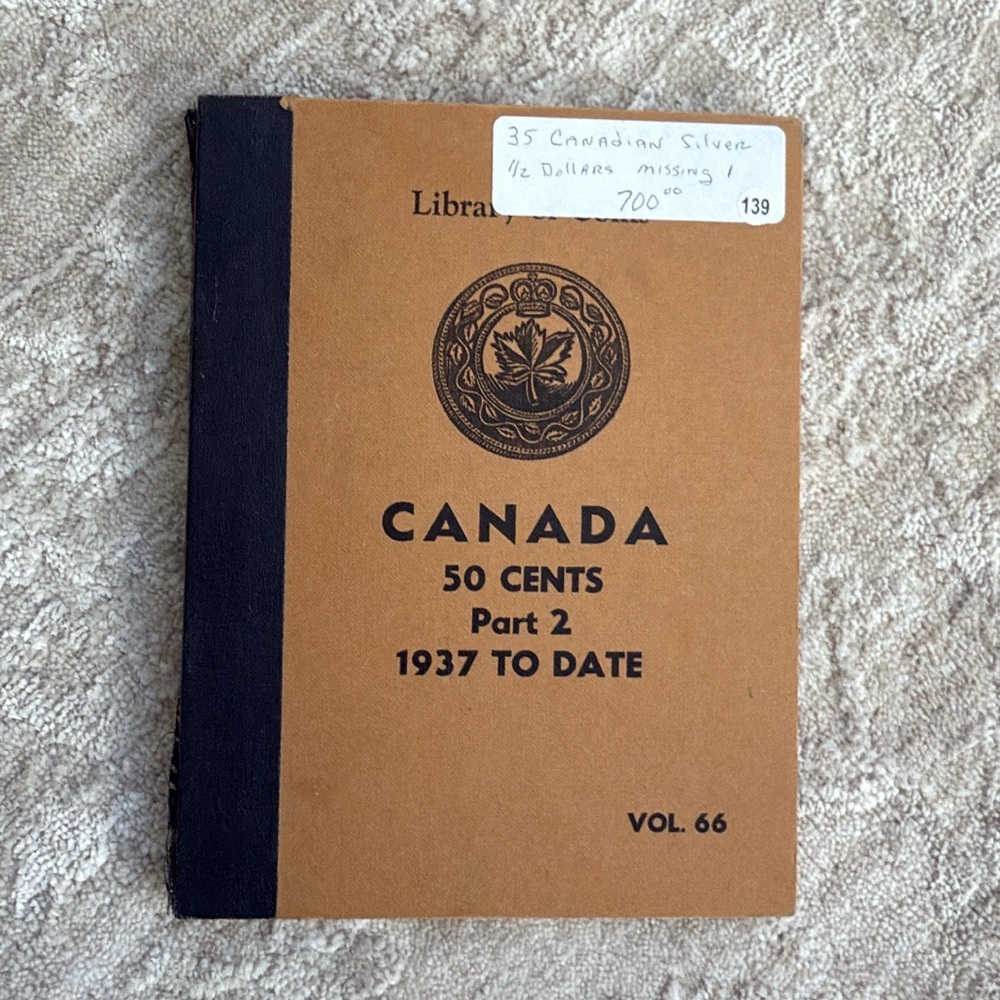 Canada 50 Cents Collection Album Vol. 66 (1937-Date)